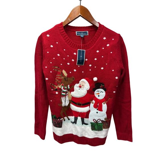 KAREN SCOTT Women’s Christmas Sweater Size S NEW # H616 - Picture 1 of 8